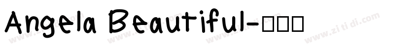Angela Beautiful字体转换
